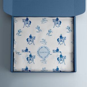 Papier Mousseline Motif d'équitation vintage