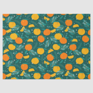 Papier Mousseline Motif des agrumes de Noël