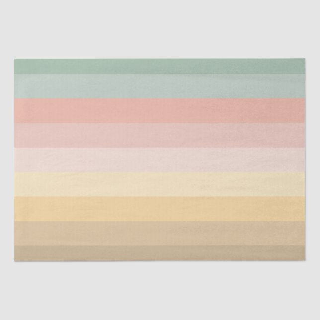 Papier Mousseline Motif des bandes de couleurs de Pâques (Recto)