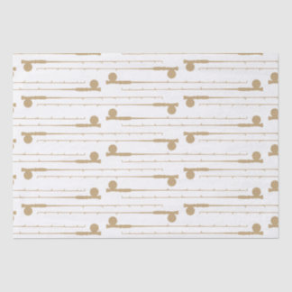 Papier Mousseline Motif des bâtons de pêche aérienne