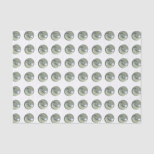 Papier Mousseline Motif des boutons de couture vert brillant