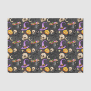 Papier Mousseline Motif des choses d'Halloween