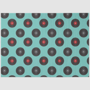 Papier Mousseline Motif des enregistrements Retro Jukebox