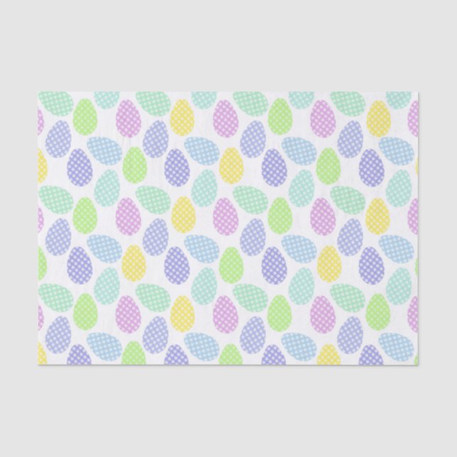 Papier Mousseline Motif des oeufs de Pâques (Recto)