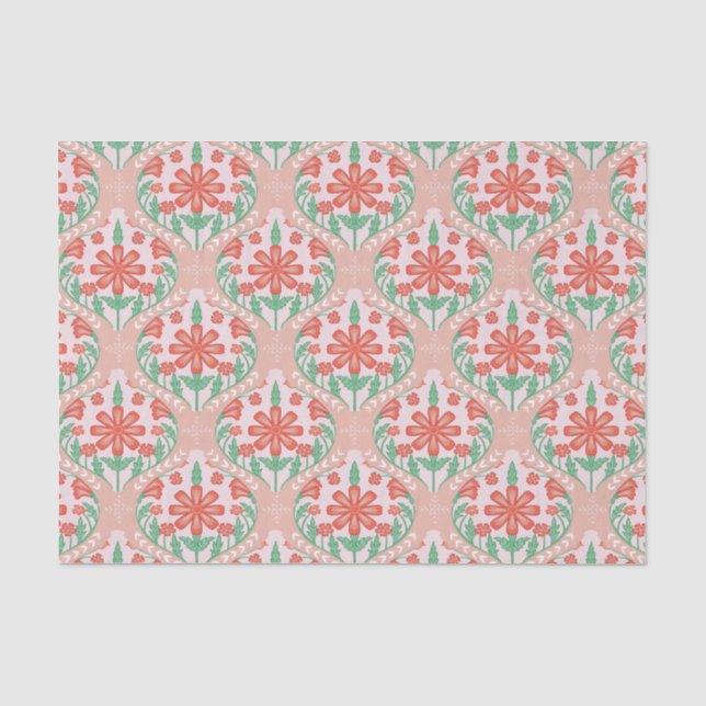 Papier Mousseline Motif des ornements de Noël festifs (Recto)