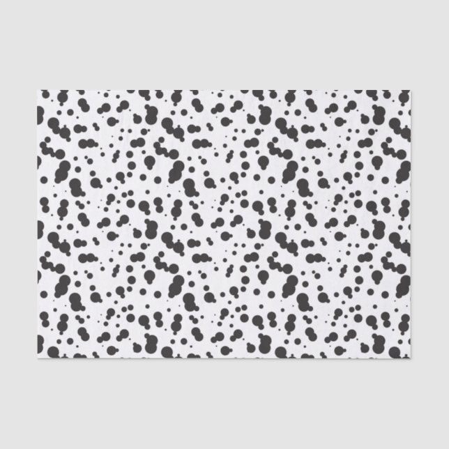 Papier Mousseline Motif des points Dalmatine (Recto)