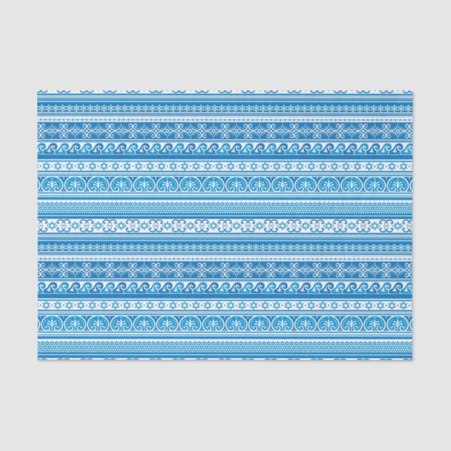 Papier Mousseline Motif d'étoile de David (Recto)