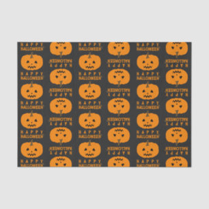 Papier Mousseline Motif d'Halloween avec papier Citrouille