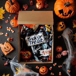 Papier Mousseline Motif d'Halloween rétro