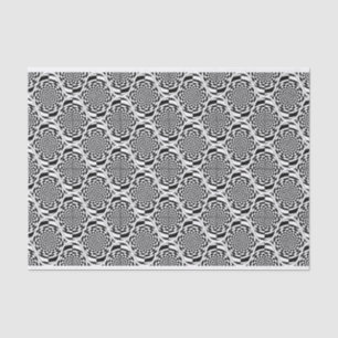 Papier Mousseline Motif d'hypnose noir blanc + vos idées