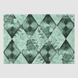 Papier Mousseline Motif Diamant Avec Découpage Floraux