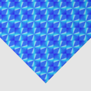 Papier Mousseline Motif diamant bleu royal