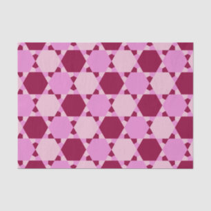 Papier Mousseline Motif d'illusion optique Girly Pink