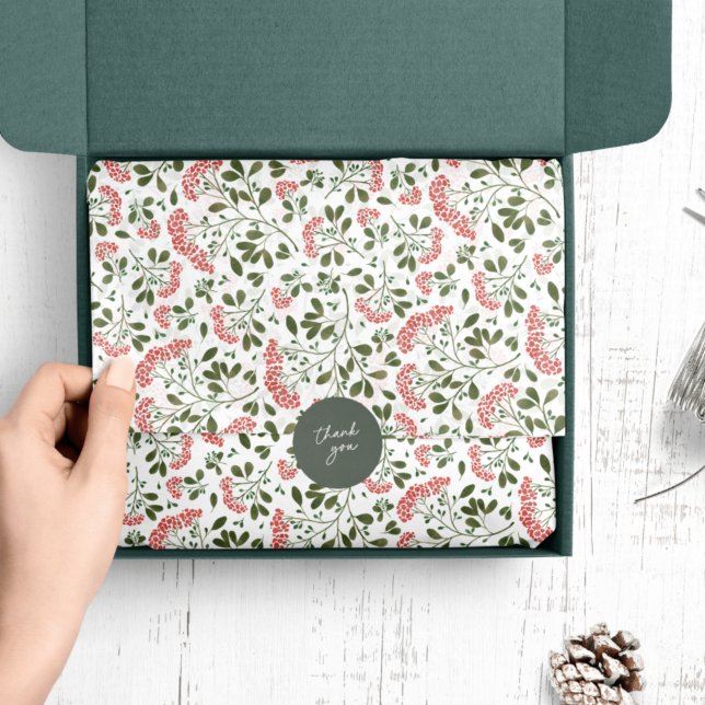 Papier Mousseline Motif du bouquet d'hiver (Créateur téléchargé)