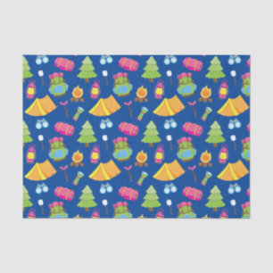 Papier Mousseline Motif du camp d'été