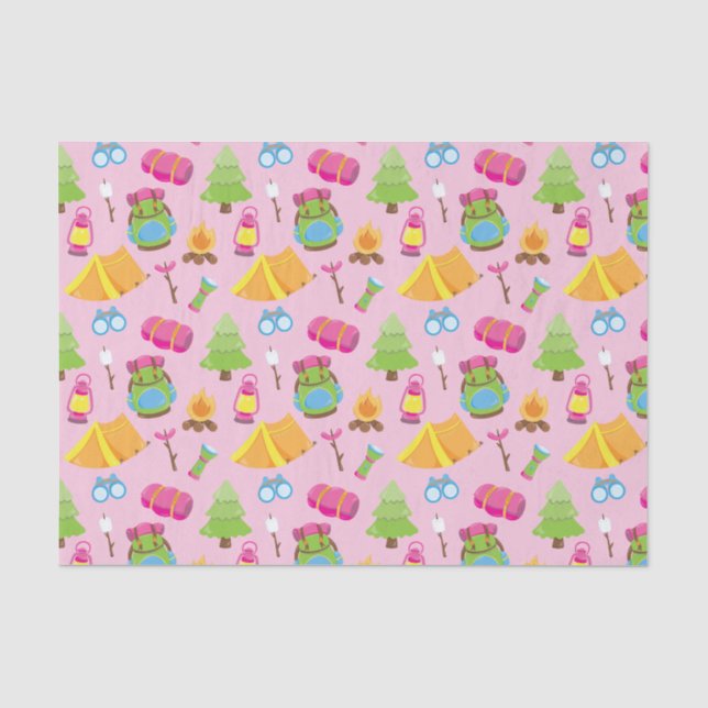 Papier Mousseline Motif du camp d'été (Recto)