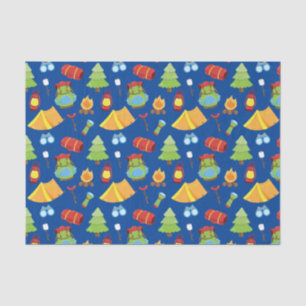 Papier Mousseline Motif du camp d'été