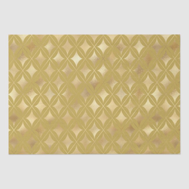 Papier Mousseline Motif du carnaval d'or Harlequin (Recto)