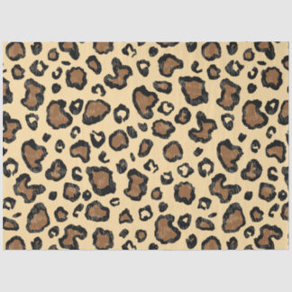 Papier Mousseline motif du désert, motif léopard