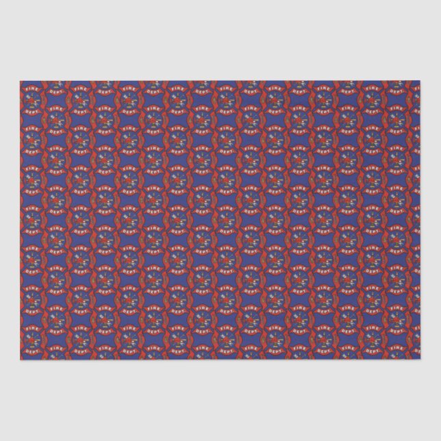 Papier Mousseline Motif du logo du service d'incendie (Recto)