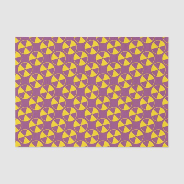 Papier Mousseline Motif du symbole de rayonnement (Recto)
