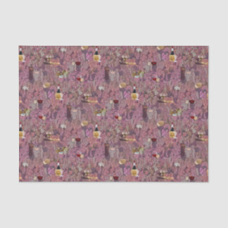 Papier Mousseline Motif du vin et du fromage Imprimer