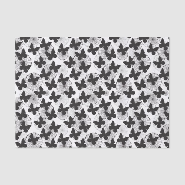 Papier Mousseline motif d'un papillon (Recto)