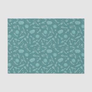 Papier Mousseline Motif d'ustensiles de cuisine