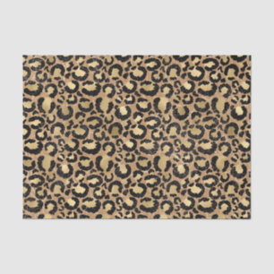 Papier Mousseline Motif Empreinte de léopard