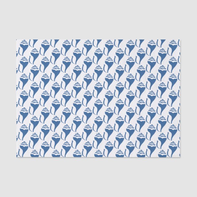 Papier Mousseline Motif en coque de plage (Recto)
