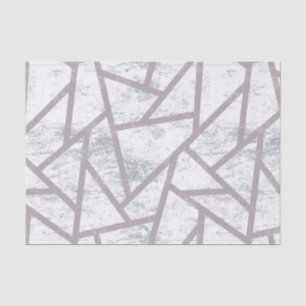 Papier Mousseline Motif en mosaïque gris pâle