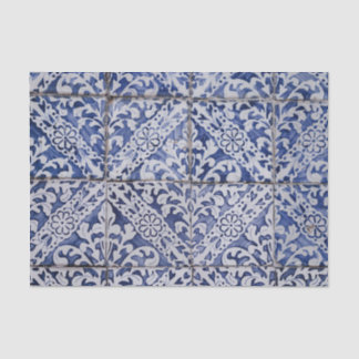 Papier Mousseline Motif en mosaïque marocaine espagnole Texture Vint