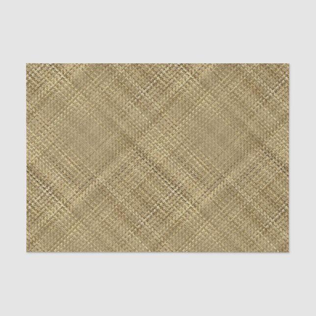 Papier Mousseline Motif en rotin de brasseur léger (Recto)