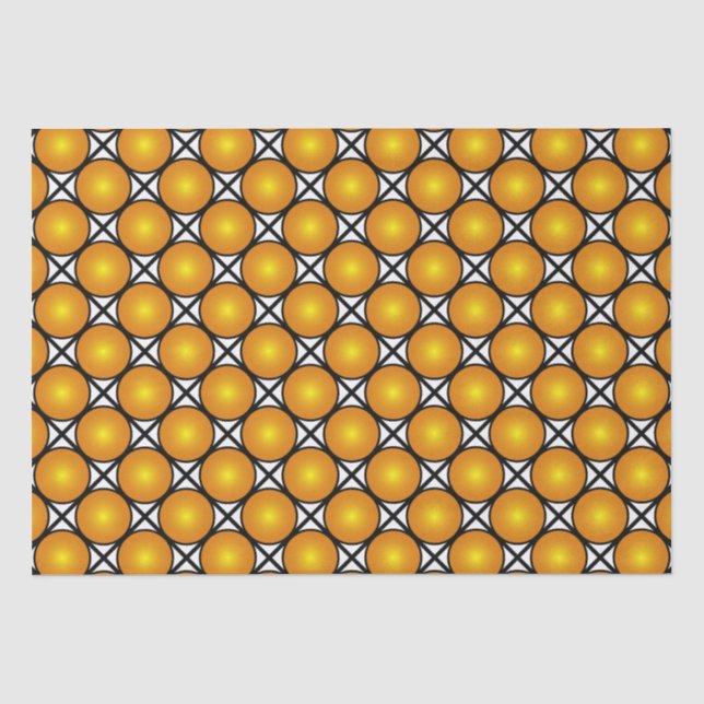 Papier Mousseline Motif en treillis noir blanc noir (Recto)