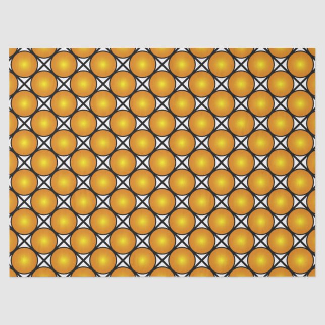 Papier Mousseline Motif en treillis noir blanc noir (Recto)