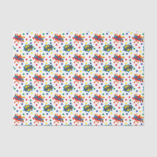 Papier Mousseline motif en tuiles de super héros cool 