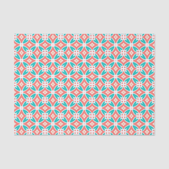 Papier Mousseline Motif ethnique multilingue (Recto)