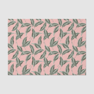 Papier Mousseline Motif Feuille du jardin tropical