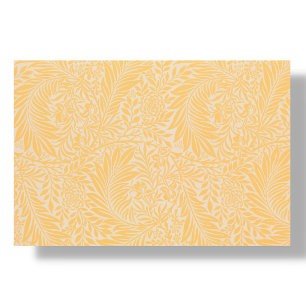 Papier Mousseline Motif feuille jaune   Découpage