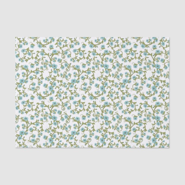 Papier Mousseline Motif floral 11 (Recto)