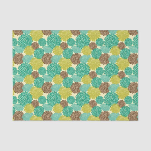 Papier Mousseline Motif floral 2 (Recto)