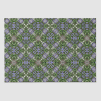 Papier Mousseline Motif floral carré de diagonale