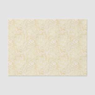 Papier Mousseline Motif floral de feuille d'or