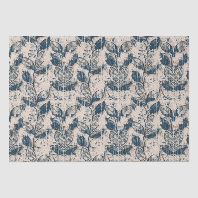 Papier Mousseline Motif floral désorganisé (Recto)