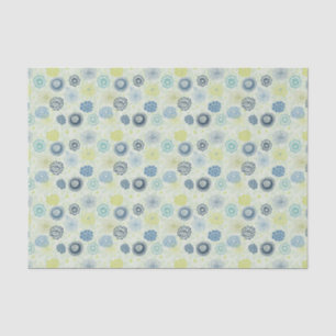 Papier Mousseline Motif floral élégant avec les fleurs mignonnes