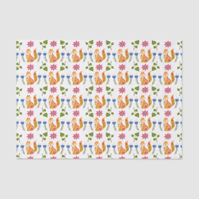 Papier Mousseline Motif floral rusé assez en pastel (Recto)