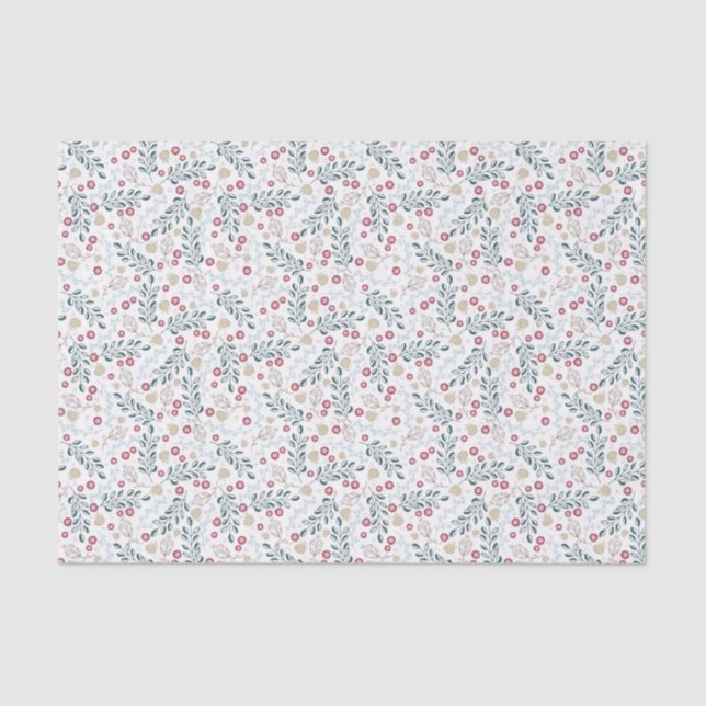 Papier Mousseline Motif forestier de Festive (Recto)