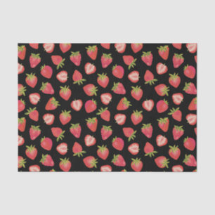 Papier Mousseline Motif fraise