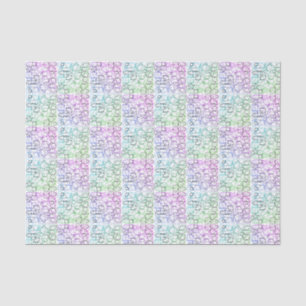Papier Mousseline Motif géométrique Abstrait Carrelé et filtré