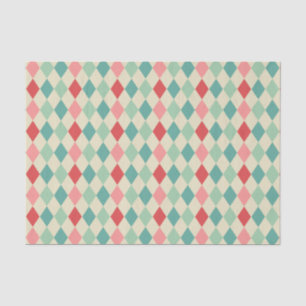 Papier Mousseline Motif géométrique Arlequin Retro